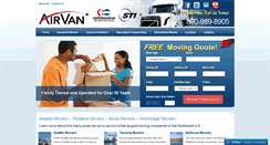 Desktop Screenshot of airvanmoving.com