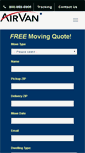 Mobile Screenshot of airvanmoving.com